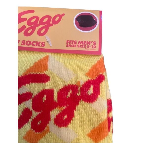 Eggo Waffle Adult Size Fun Novelty Socks NWT - Picture 3 of 5